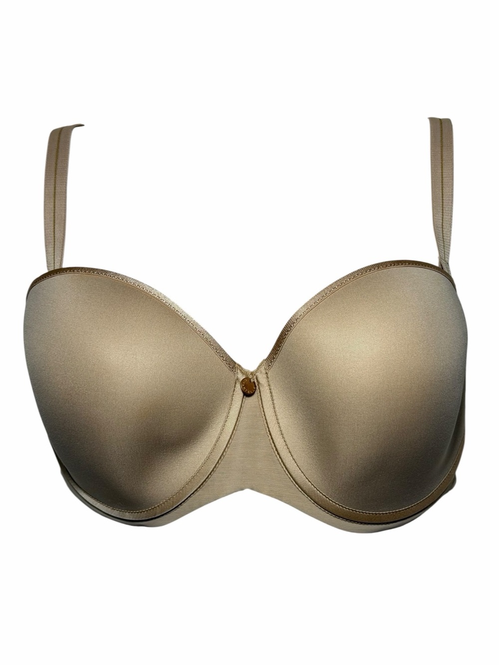 Chantelle Sublime Strapless Push-Up Bra Nude 32DDD Convertible Underwire NEW